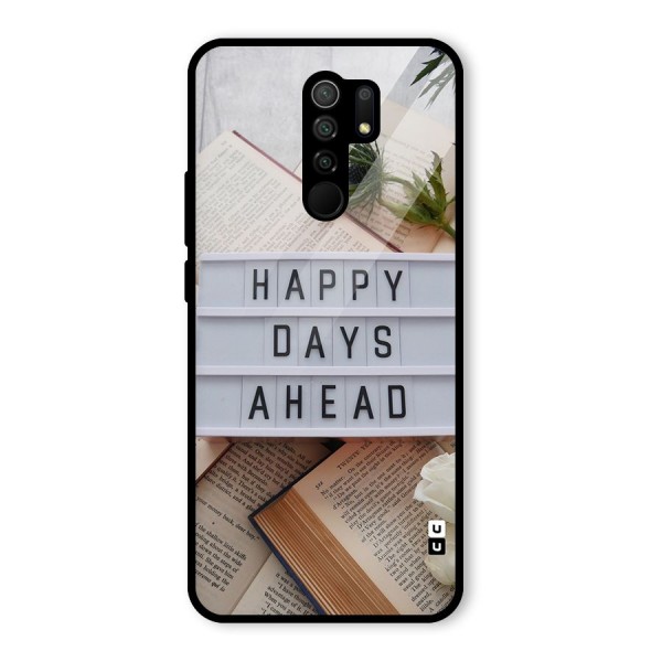 Happy Days Ahead Glass Back Case for Redmi 9 Prime