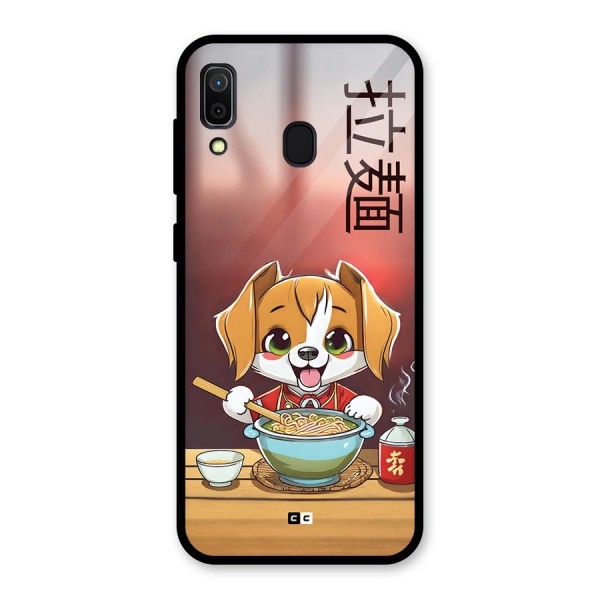 Happy Dog Cooking Glass Back Case for Galaxy A30