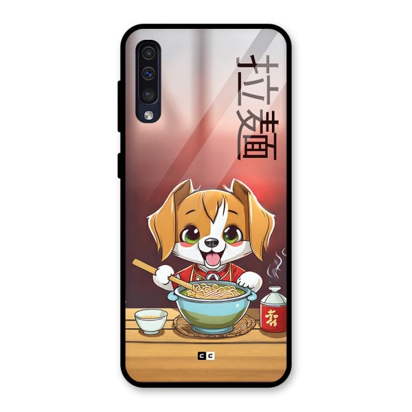 Happy Dog Cooking Glass Back Case for Galaxy A50s