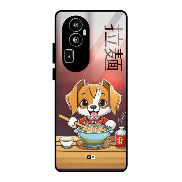 Happy Dog Cooking Glass Back Case for Oppo Reno10 Pro Plus