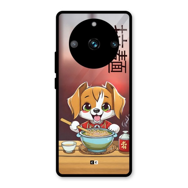 Happy Dog Cooking Glass Back Case for Realme 11 Pro