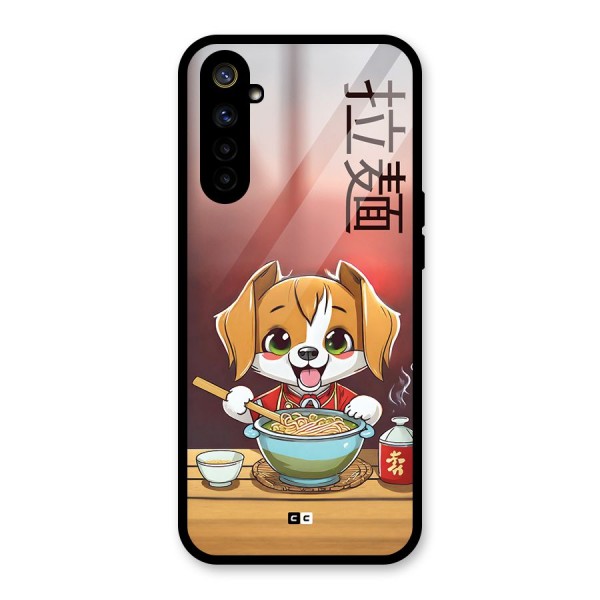 Happy Dog Cooking Glass Back Case for Realme 6