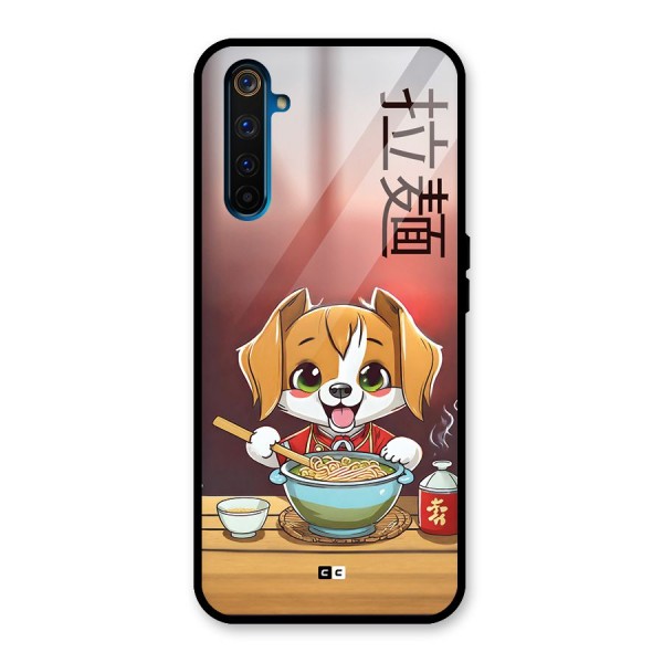 Happy Dog Cooking Glass Back Case for Realme 6 Pro