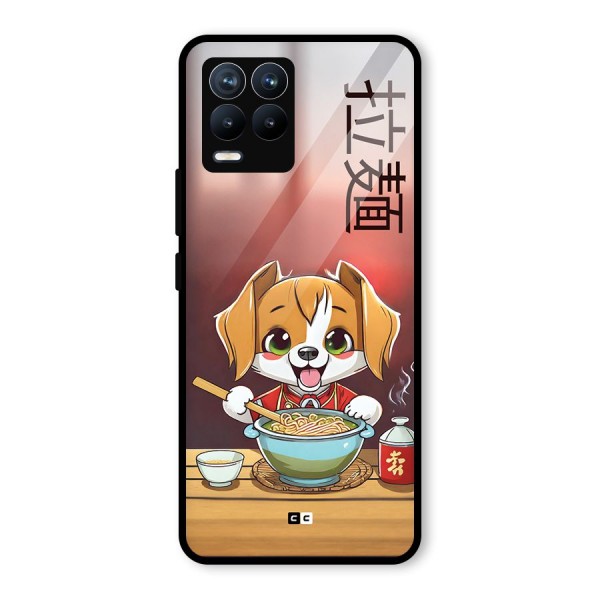 Happy Dog Cooking Glass Back Case for Realme 8