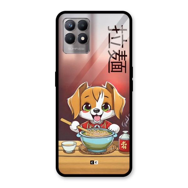 Happy Dog Cooking Glass Back Case for Realme 8i