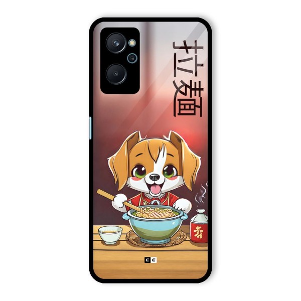 Happy Dog Cooking Glass Back Case for Realme 9i