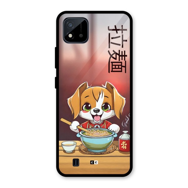 Happy Dog Cooking Glass Back Case for Realme C11 2021