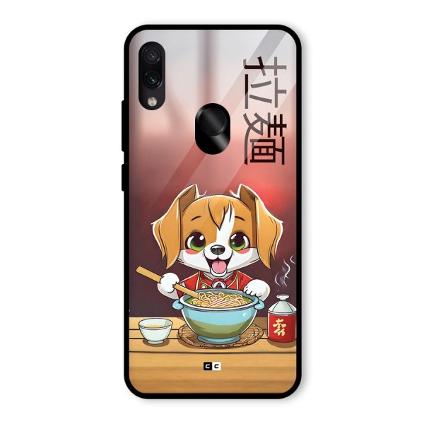 Happy Dog Cooking Glass Back Case for Redmi Note 7S