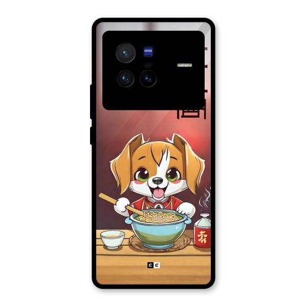 Happy Dog Cooking Glass Back Case for Vivo X80