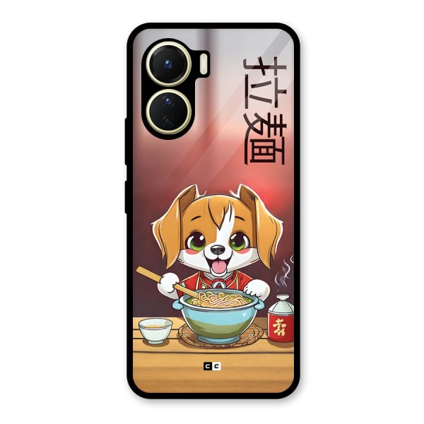 Happy Dog Cooking Glass Back Case for Vivo Y16