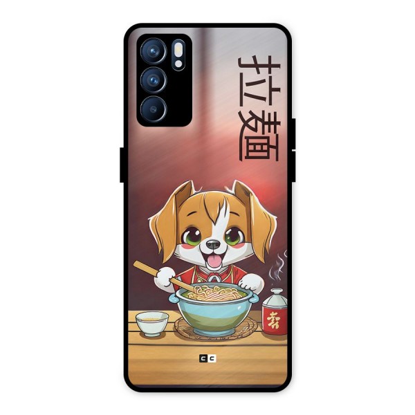 Happy Dog Cooking Metal Back Case for Oppo Reno6 5G