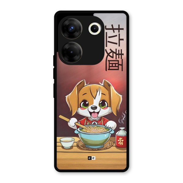 Happy Dog Cooking Metal Back Case for Tecno Camon 20