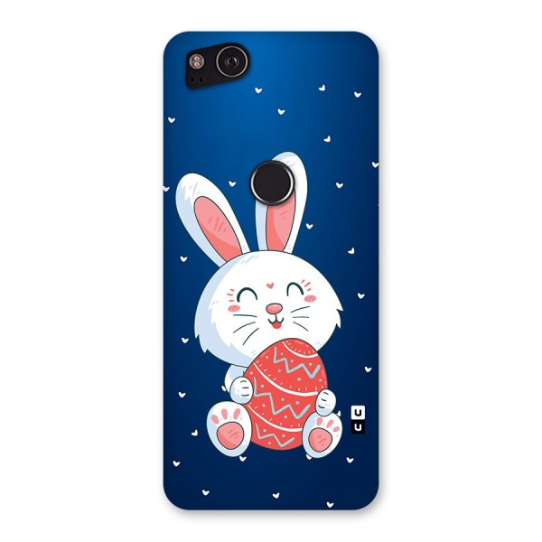 Happy Festive Bunny Back Case for Google Pixel 2