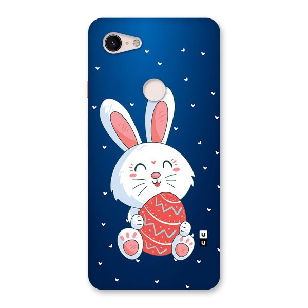 Happy Festive Bunny Back Case for Google Pixel 3 XL