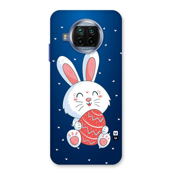 Happy Festive Bunny Glass Back Case for Mi 10i