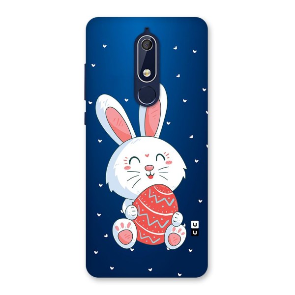 Happy Festive Bunny Back Case for Nokia 5.1