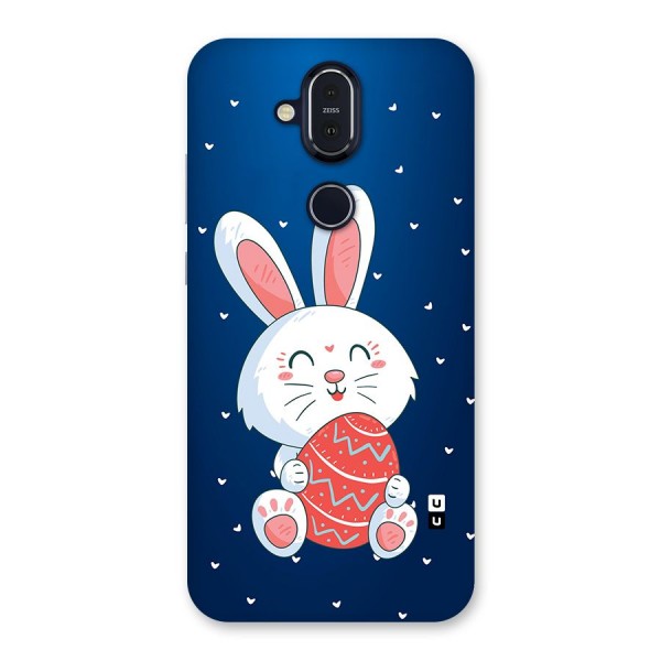 Happy Festive Bunny Back Case for Nokia 8.1