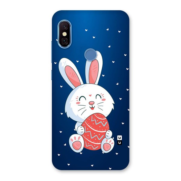 Happy Festive Bunny Back Case for Redmi Note 6 Pro