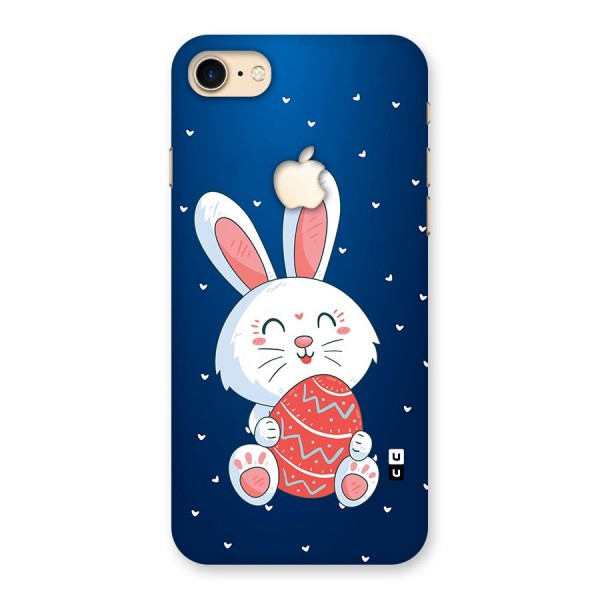 Happy Festive Bunny Back Case for iPhone 7 Apple Cut