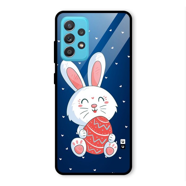 Happy Festive Bunny Glass Back Case for Galaxy A52s 5G