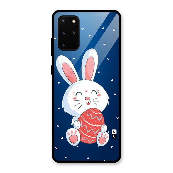 Happy Festive Bunny Glass Back Case for Galaxy S20 Plus