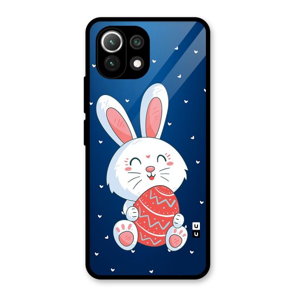 Happy Festive Bunny Glass Back Case for Mi 11 Lite