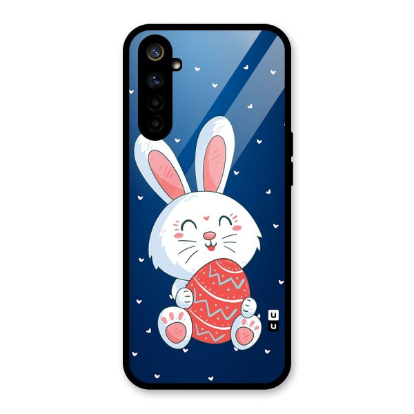 Happy Festive Bunny Glass Back Case for Realme 6i