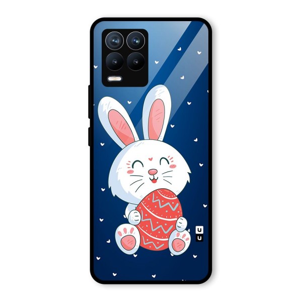 Happy Festive Bunny Glass Back Case for Realme 8 Pro