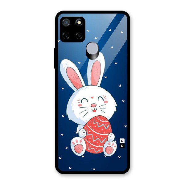 Happy Festive Bunny Glass Back Case for Realme C12