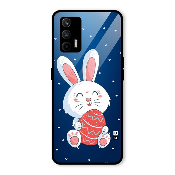 Happy Festive Bunny Glass Back Case for Realme X7 Max