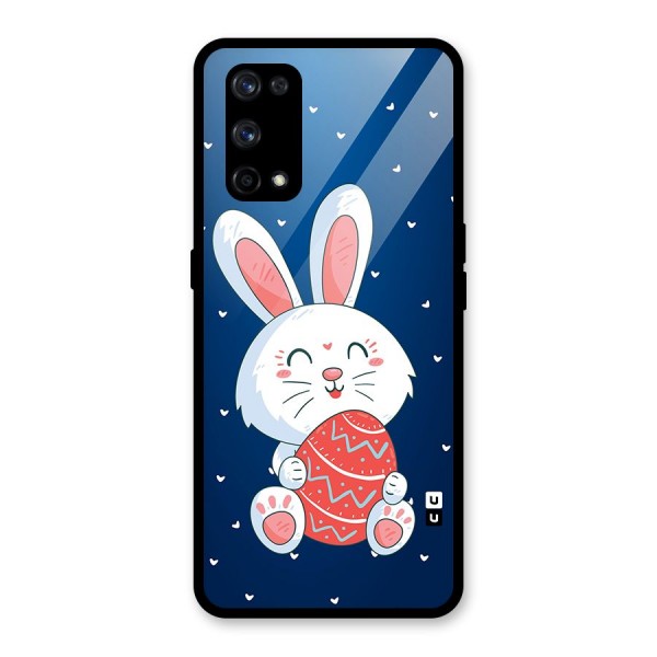 Happy Festive Bunny Glass Back Case for Realme X7 Pro