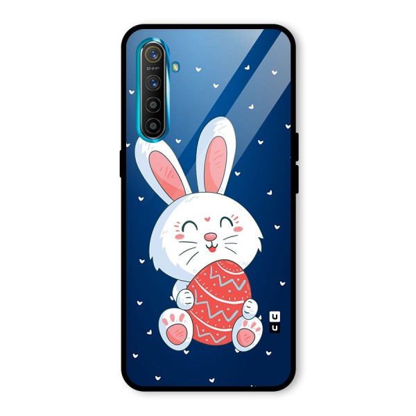 Happy Festive Bunny Glass Back Case for Realme XT