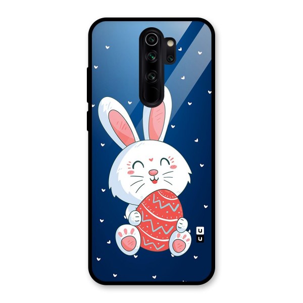 Happy Festive Bunny Glass Back Case for Redmi Note 8 Pro