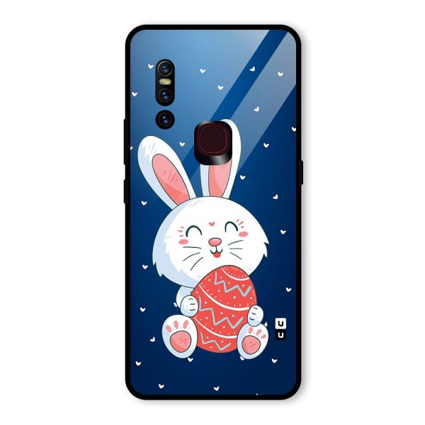 Happy Festive Bunny Glass Back Case for Vivo V15