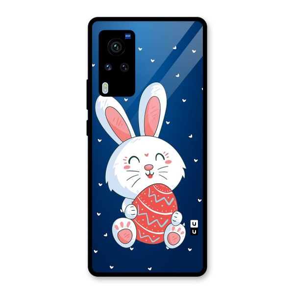 Happy Festive Bunny Glass Back Case for Vivo X60 Pro