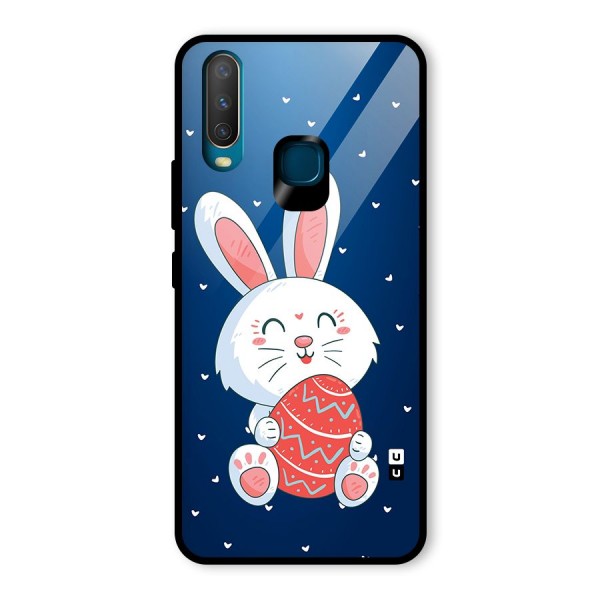 Happy Festive Bunny Glass Back Case for Vivo Y12