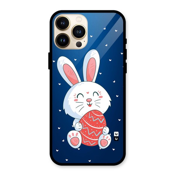 Happy Festive Bunny Glass Back Case for iPhone 13 Pro Max