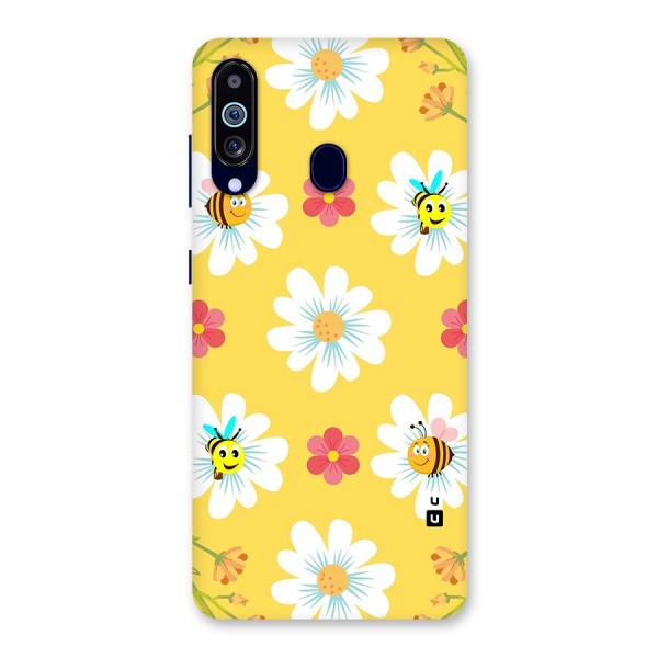 Happy Flowers Back Case for Galaxy A60