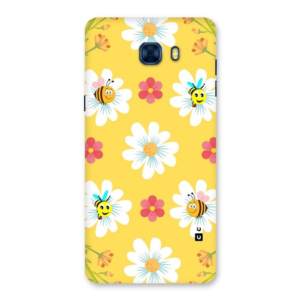 Happy Flowers Back Case for Galaxy C7 Pro