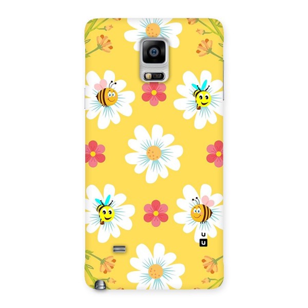 Happy Flowers Back Case for Galaxy Note 4