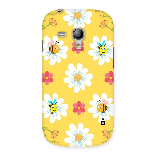 Happy Flowers Back Case for Galaxy S3 Mini