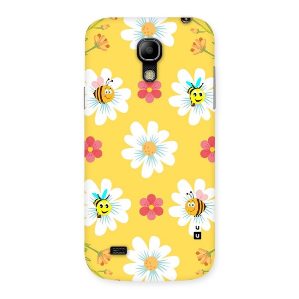 Happy Flowers Back Case for Galaxy S4 Mini