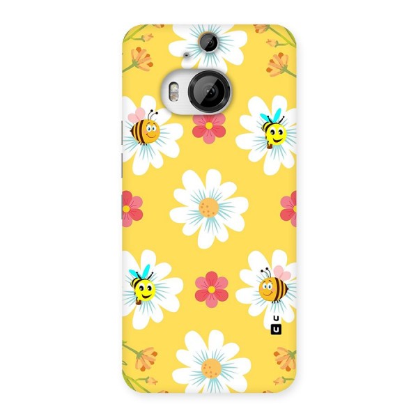 Happy Flowers Back Case for HTC One M9 Plus