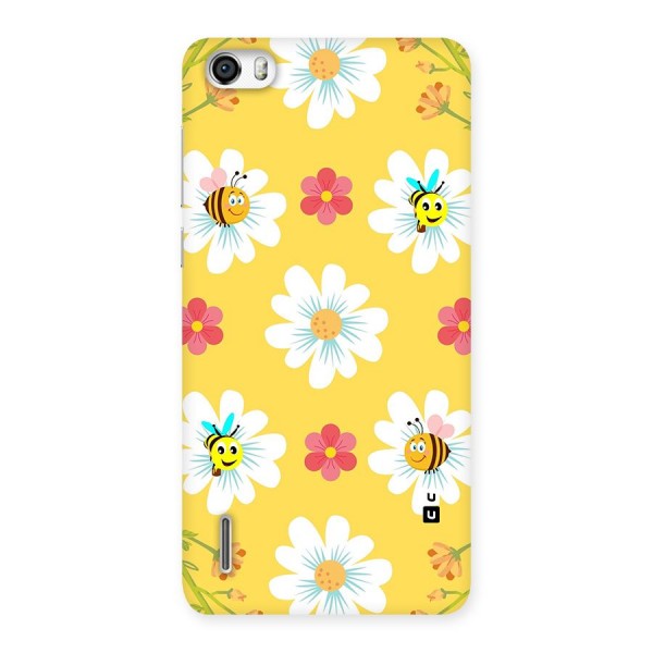 Happy Flowers Back Case for Honor 6