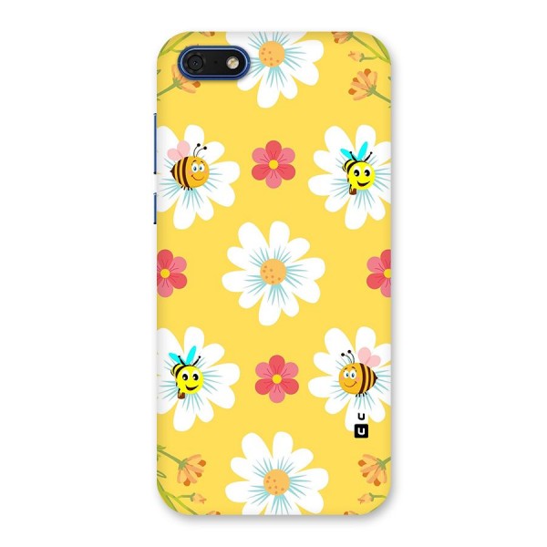 Happy Flowers Back Case for Honor 7s