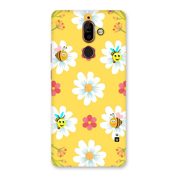 Happy Flowers Back Case for Nokia 7 Plus