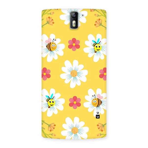 Happy Flowers Back Case for One Plus One