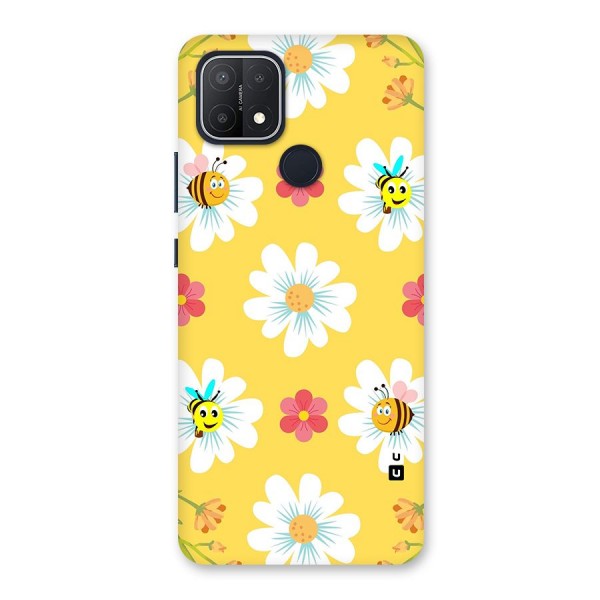 Happy Flowers Back Case for Oppo A15s