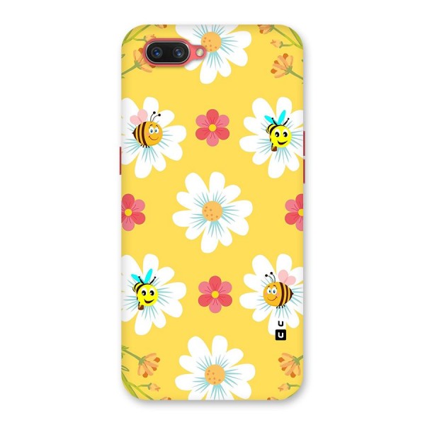 Happy Flowers Back Case for Oppo A3s