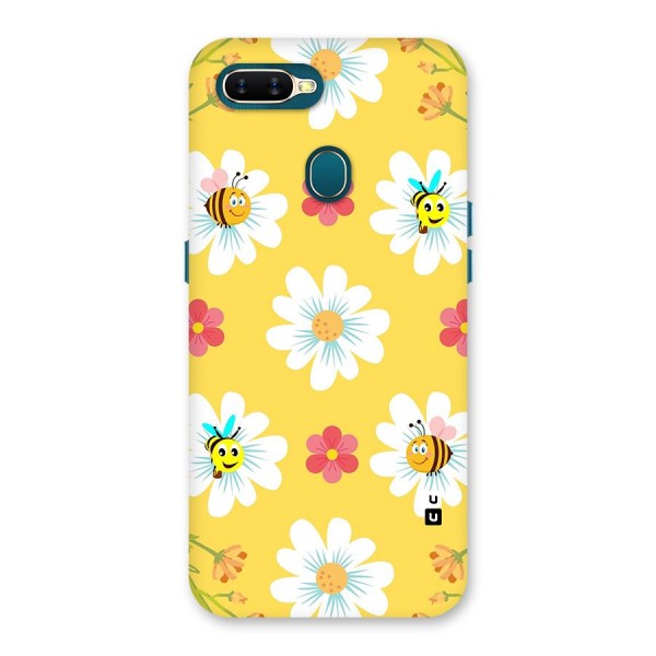 Happy Flowers Back Case for Oppo A7